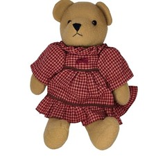 Vintage 1985 Plush Bear in Dress Love Land Windsor Toys Stuffed Animal