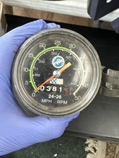 Vintage SW Stewart Warner 829477 Speedometer 0001.0 miles 0-50 MPH km/h - Parts