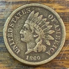 1860 Rounded Bust Indian Cent Nice Original VF CHRC