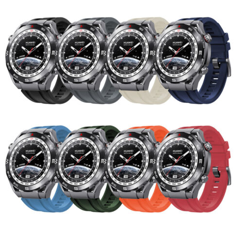 Uhrenarmband für Huawei Watch Ultimate Smartwatch Ersatz Silikon Armband - Bild 1 von 20