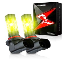 Pair H10 9005 HB3 80W 4500K golden yellow LED Headlight Fog Light Driving Bulbs