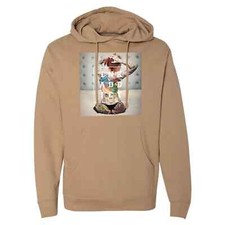 NEW InkAddict UNISEX HUGO x BIRD Hoodie SANDSTONE SM-3XLARGE TATTOO MADE IN USA