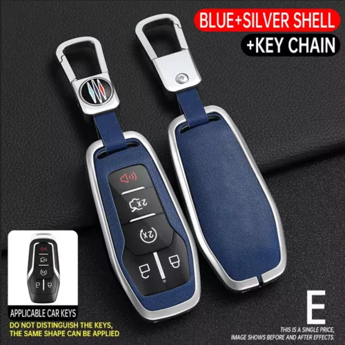 Funda Carcasa Llavero Mando a Distancia Coche Aleación Cuero Para Ford Mustang F-150 EXPLORER Zinc - Imagen 31 de 40