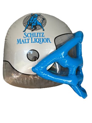 Vintage 1993 Schlitz Malt Liquor Football Helmet Inflatable Display  NOS. 24 