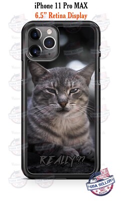 Cat Face Really? Cute Pet Animal Phone Case For iPhone i14 Samsung A32 Google