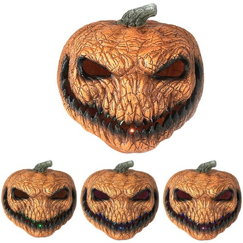 Halloween Cabeza de Calabaza LED Parche Podrido Jack-o-Lantern Lámpara Luz Fiesta - Imagen 5 de 9
