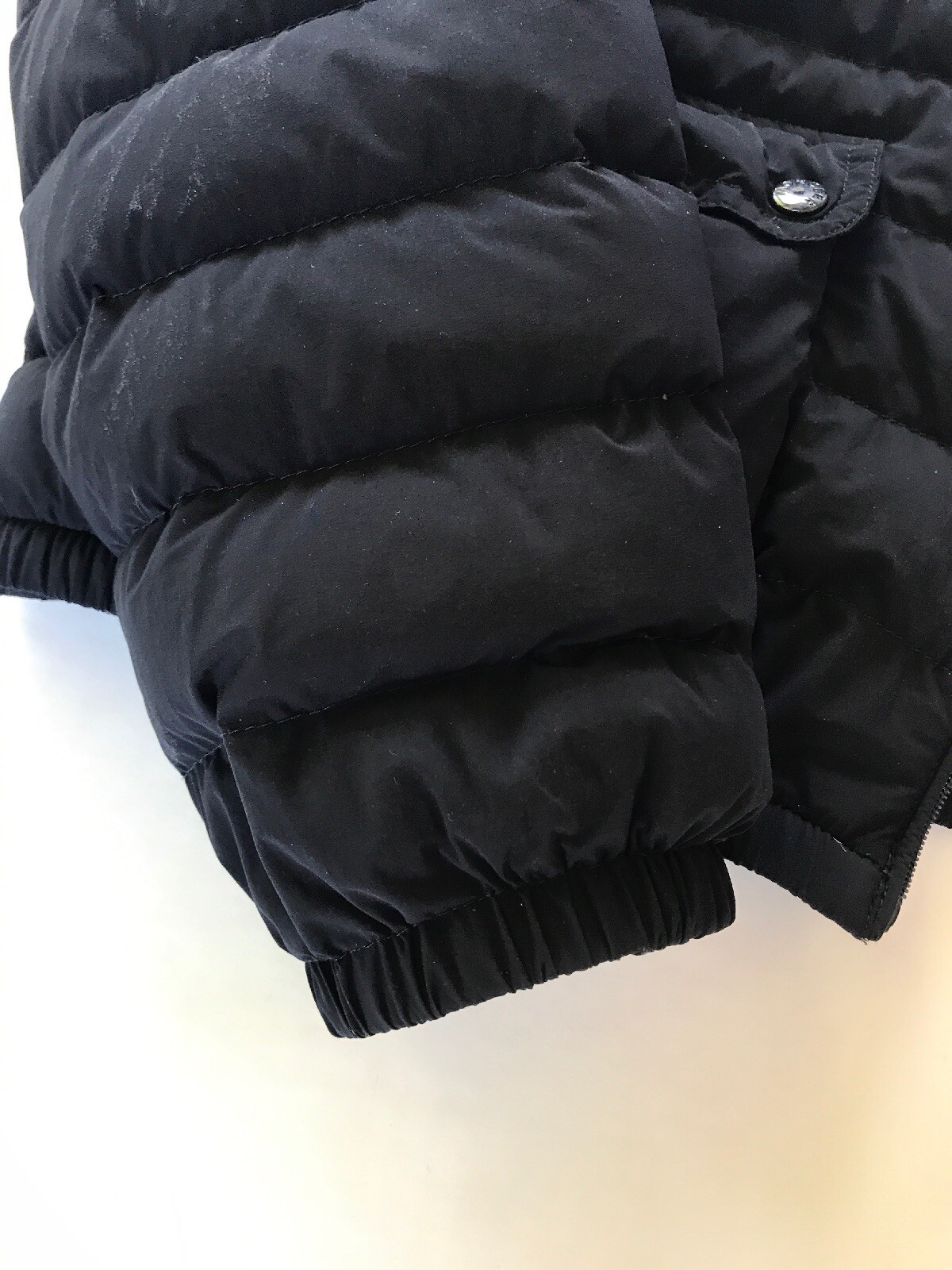 Authentic Moncler Lans Puffer Black Jacket Size 00 XXS Lans Fits Like XS S image 8