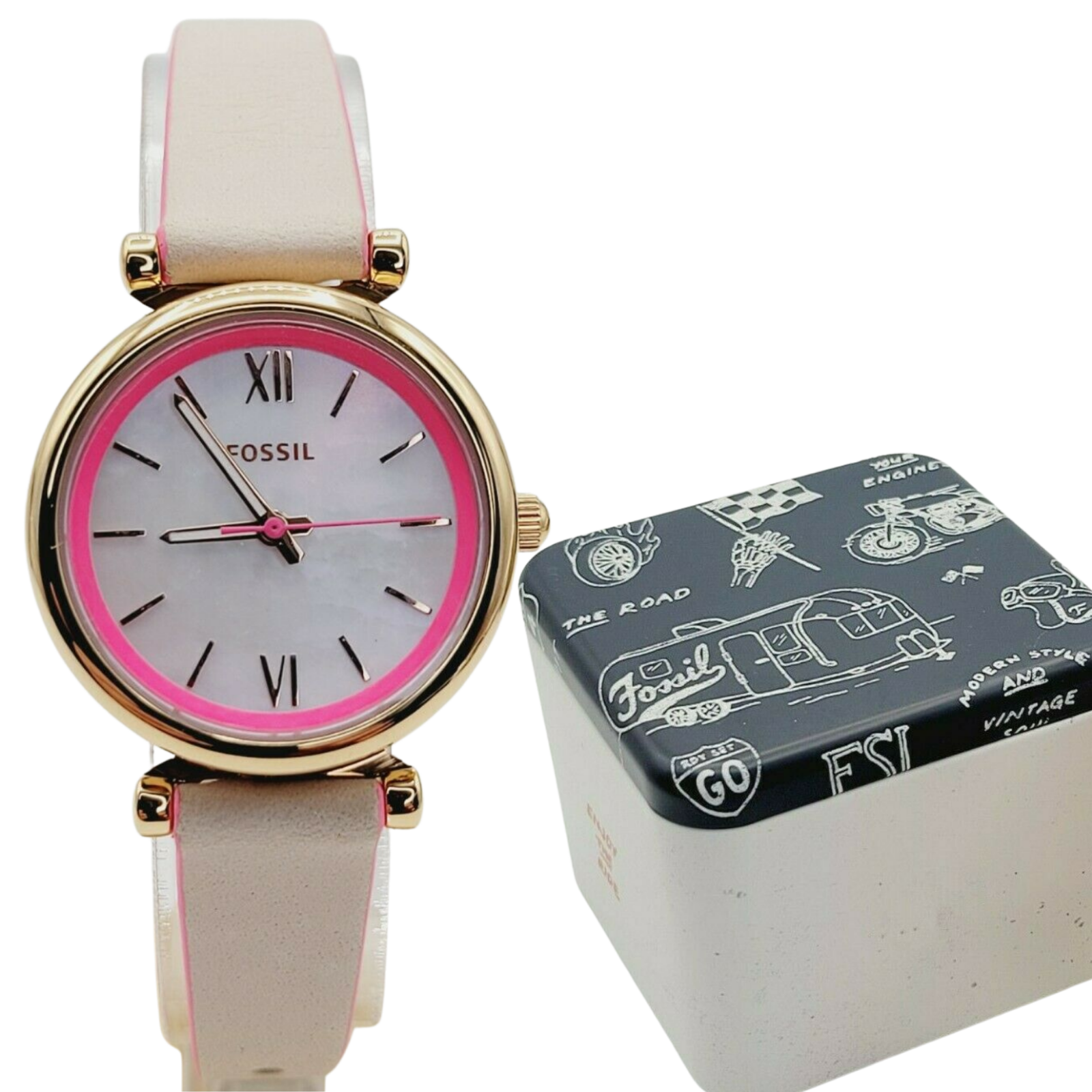 Fossil ES4833 Carlie Mini Leather Nude 
