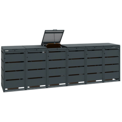 MBOX24 Classic Mülltonnenbox Mülltonnenverkleidung 6er 120L