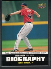 2010 Upper Deck - Season Biography Tommy Hanson #SB-103 Braves