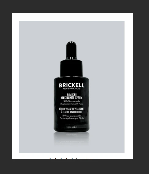 Niacinamide Serum, Brickell Men's skincare, new, sealed