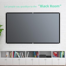 4K 16:9 Format Projector Screen Anti-Light Anti-Crease HD For Delightful