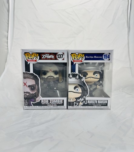 Funko Pop! Rob Zombie 137 And Marilyn Manson 154