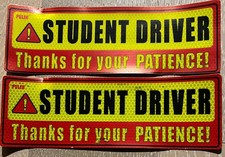 Student Driver Magnet for Car-Thanks for Your Patient - 2 pcs