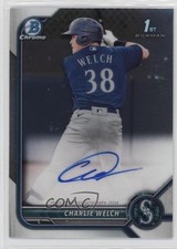 2022 Bowman Chrome Prospect Auto Charlie Welch #CPA-CW Auto 0w8