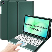 Folio Case with Multi-Angle Stand for 11" Galaxy Tab A11 Plus A9 Plus 2023