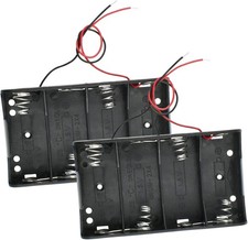 SDTC 2-Pack 6V C Cell Battery Holder Box with Leads