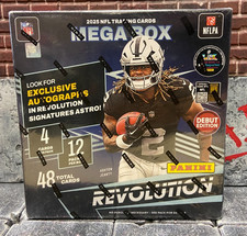 2025 Panini Revolution Football Trading Cards Mega Box