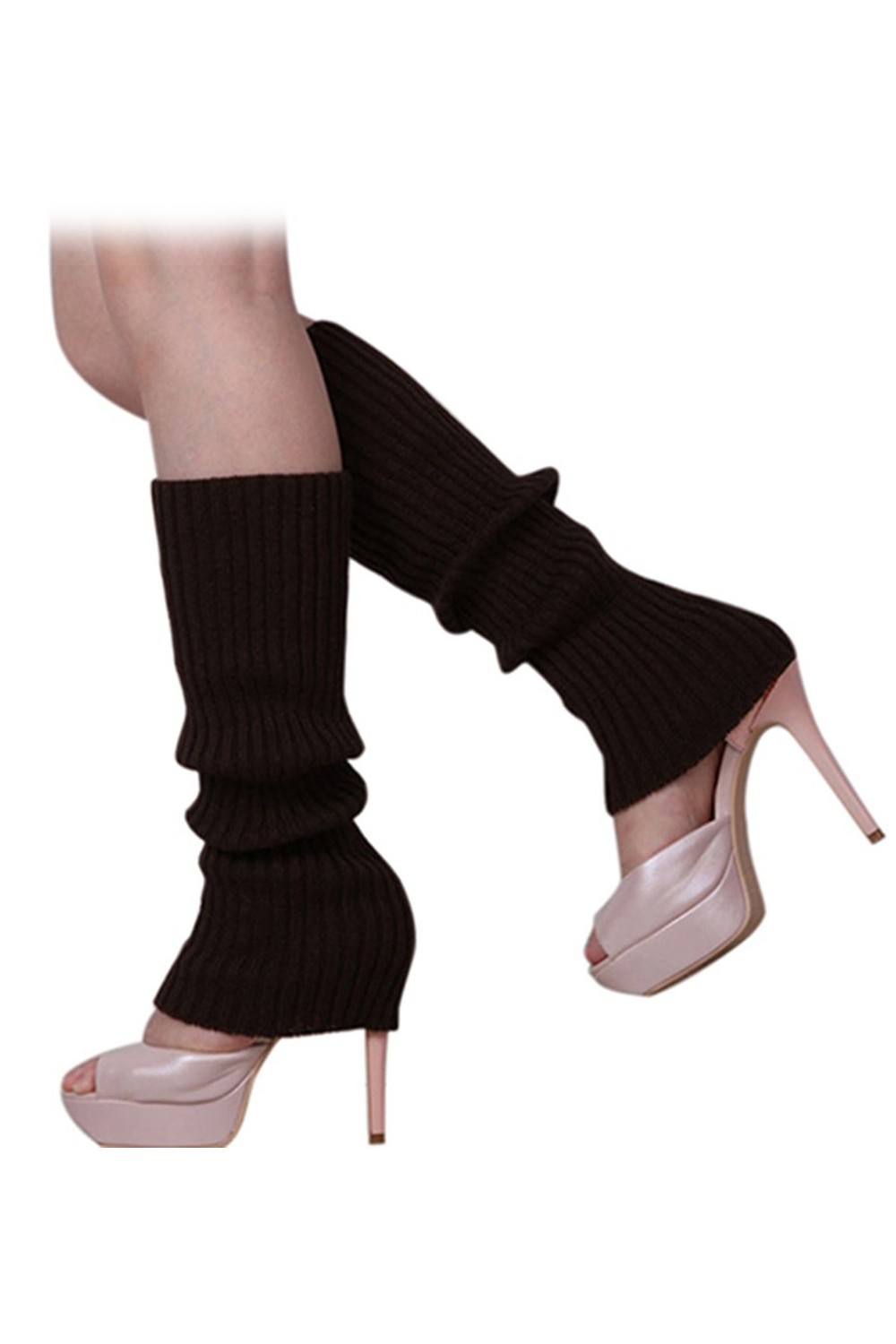 Calzamaglia  gambe in piedi a maglia di colore  delle donne caff1720