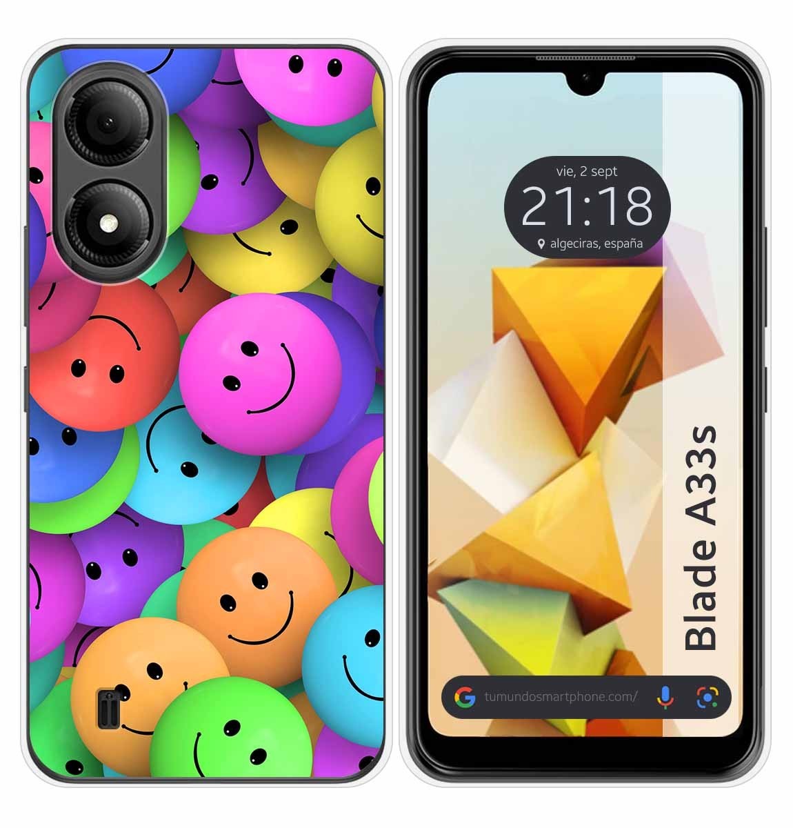 Custodia In Silicone Per Zte Blade A33s Design Smile Disegni