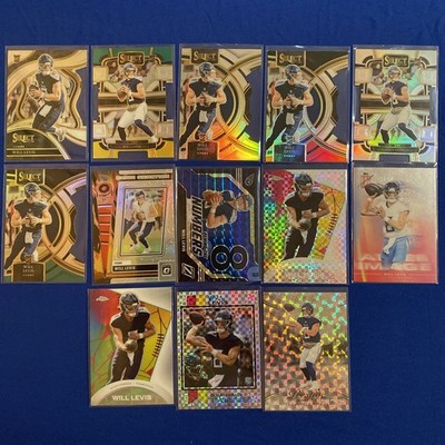 Will Levis 13 Card Lot | Select Premier Concourse Club + Xfractor Inserts