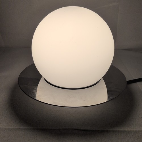 Ikea SIMRISHAMN Table Wall Lamp Chrome Plated Opal Glass 6" 404.378.01 MCM Light - Picture 2 of 15