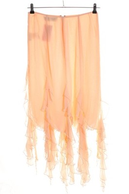 ELLA SINGH Glockenrock Damen Rock Gr. DE 38 hellorange Casual-Look