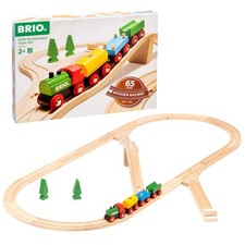 BRIO Classic 65th Anniversary Wooden Train Set - 32-Piece FSC-Certified Wood ...