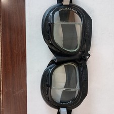 Halcyon Vintage Aviation Motoring Goggles England model BS 4110 X A HALC