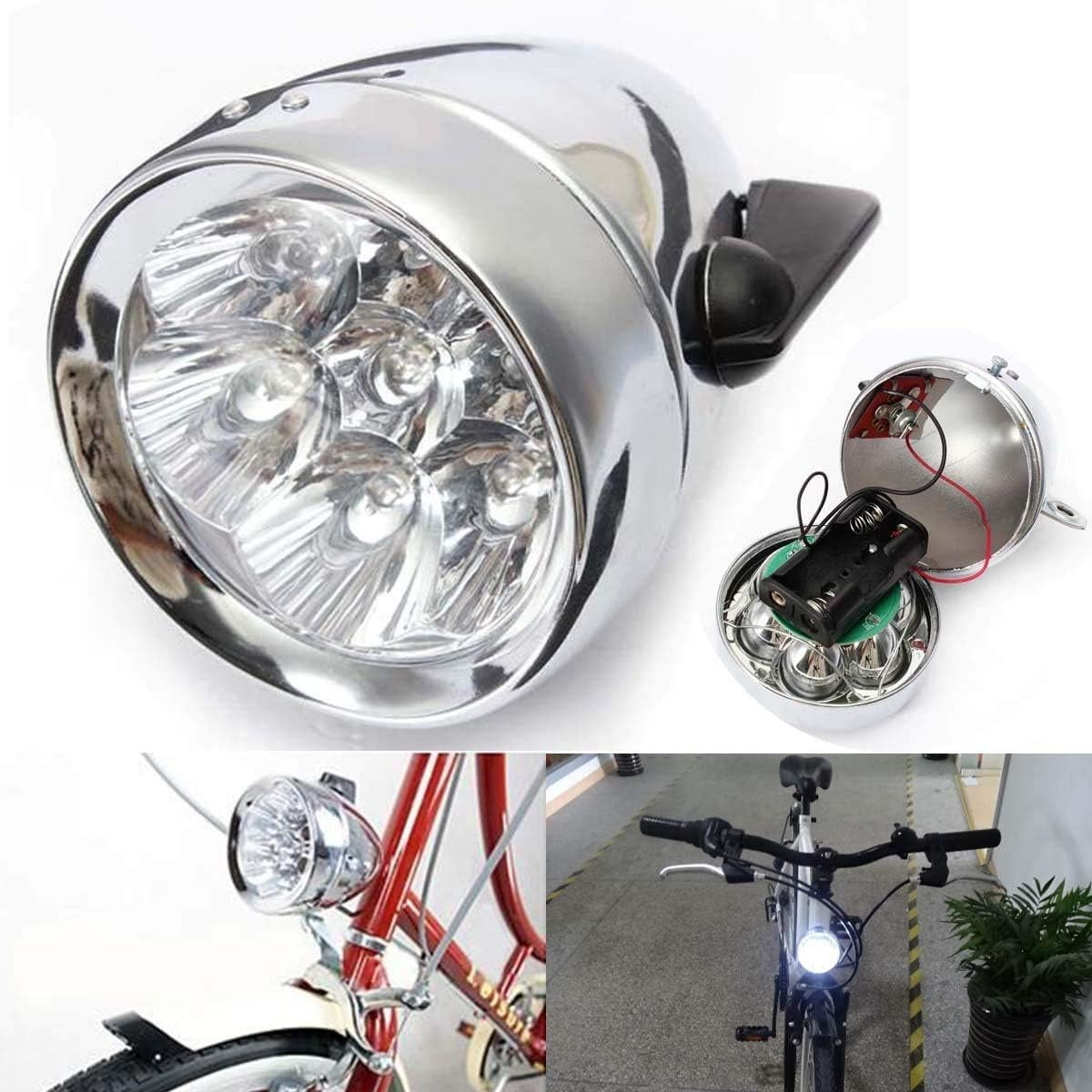 Bike Front Light Lamp 7 Led Fixie Headlight With Bracket (