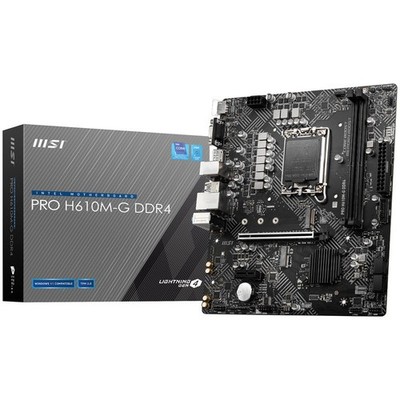 MSI PRO H610M-G DDR4, Intel H610 Mainboard - Sockel 1700