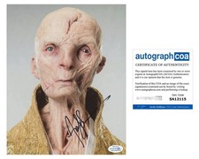 Andy Serkis "Star Wars: The Force Awakens" AUTOGRAPH Signed 'Snoke' 8x10 Photo C