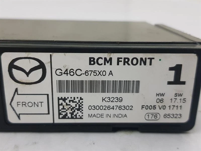 2015 MAZDA 3 BCM BODY CONTROL MODULE ECU 2.0 PETROL G46C675X0 - Image 3 of 4