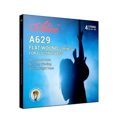 Flatwound Bass Guitar Strings for Professional Use, Suitable for 34'' Fretted ...