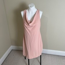 NWT Alice + Olivia Harmony Racerback Cowl Neck Blush Pink Dress Size 6
