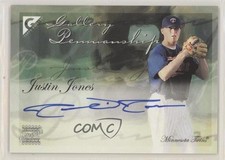 2005 Topps Gallery Penmanship Justin Jones #GPA-JJ Auto p7i
