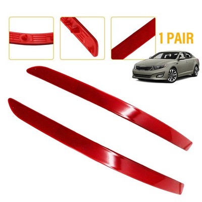 2X Rear Bumper Reflector Light Red Lens For Kia Optima 2014-2015 Left Right EXC