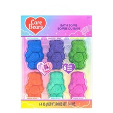 Care Bears 6 Pack Bubblegum Scented Bath Bombs - Ages 3 Character Molded Bat...