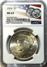 1924 Peace Silver Dollar $1 | NGC MS63 | Choice Uncirculated | Classic Silver