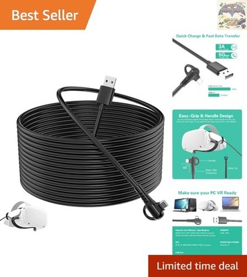 Durable 5m USB C 3.2 Gen1 VR Cable - Fast Charging & Ultimate Gaming Experience