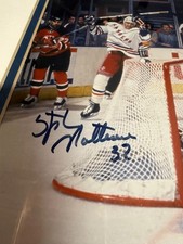 STEPHANE MATTEAU AUTOGRAPHED 8X10 COLOR PHOTO (NEW YORK RANGERS) - GAME 7
