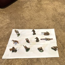 Vintage Lead Toy Soldiers Painted Figures Lot of 11 made in the 1930s