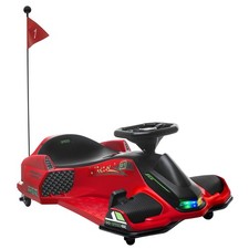 12V Electric Drifting Go Kart w/ Slow Start, Music, Lights, Red