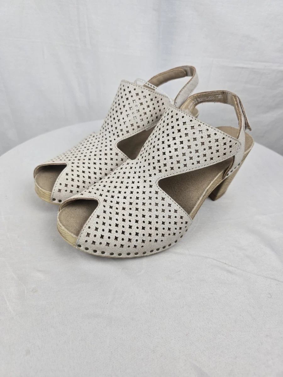DANSKO 39 Low Wedge Olivia Metallic Bronze Leather Le