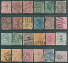 TASMANIA early used stamp collection: Queen Victoria