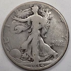 《SILVER》1934-D  50C Walking Liberty Half Dollar   *GREAT WAY TO BUY SILVER !!