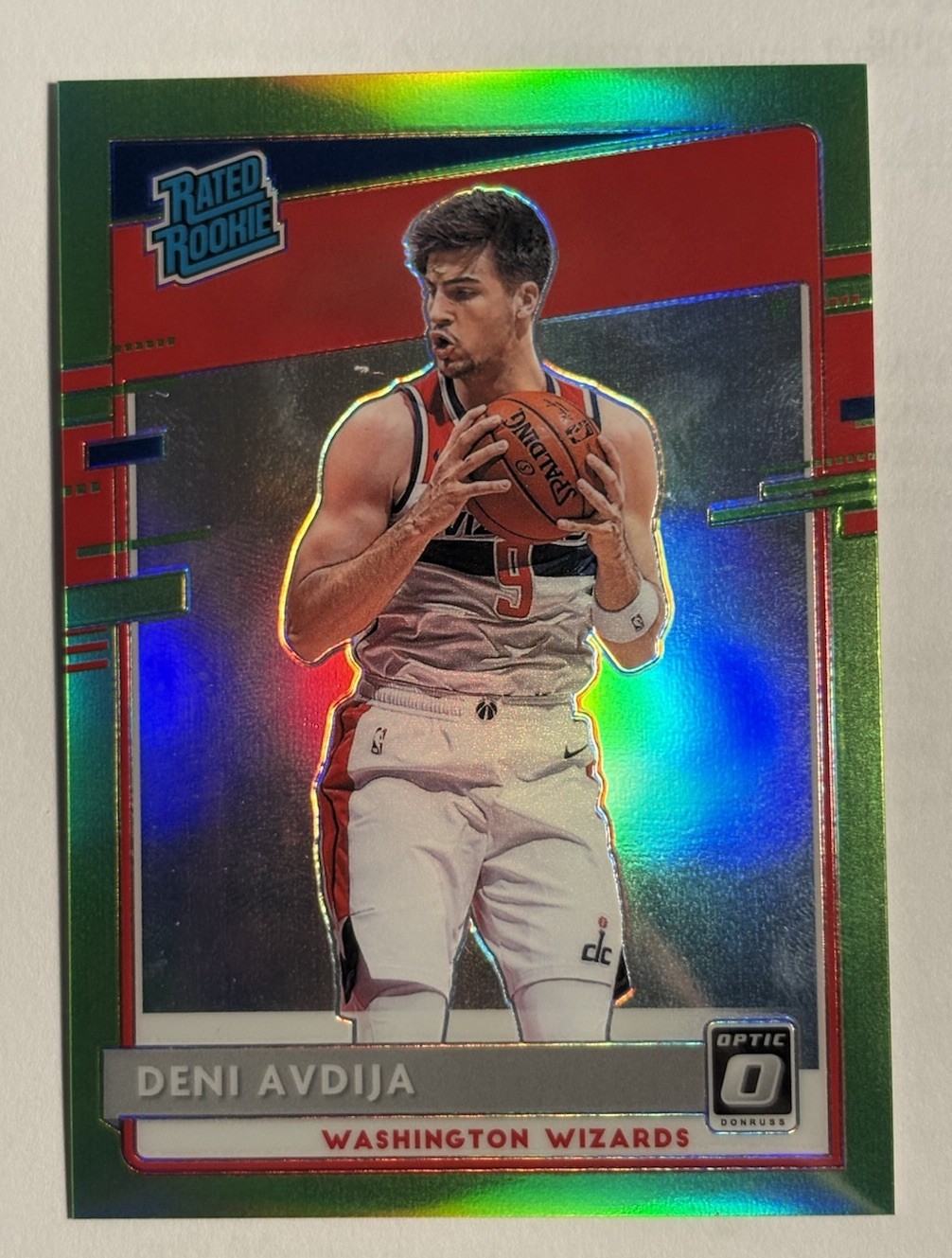 2020-21 Panini Donruss Optic - Deni Avdija #159 Lime Green Prizm /149 (RC)