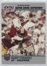 1990 Pro Set Super Bowl XXV Silver Anniversary Box Set Manny Fernandez #83 3b8
