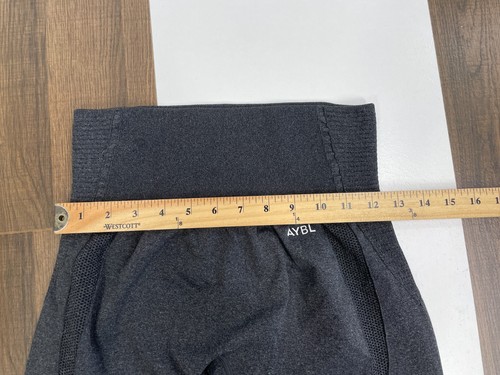 AYBL Womens L Gray Workout Pants Leggings #8EAYBL EAYBL Elastic Waist Stretch - Picture 4 of 9