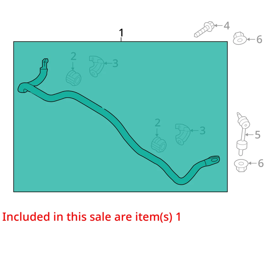 Barra estabilizadora trasera Kia Sorento 2016 tracción delantera fabricante de equipos originales 78 k millas - LKQ429465508 Foto 4 de 4